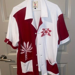 Tombolo Save The Children Beach Shirt cabana Hawaiian L